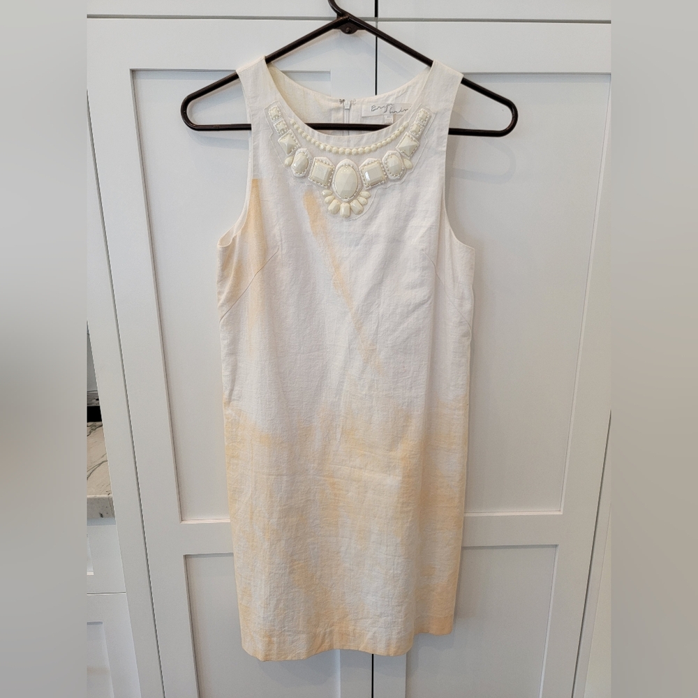 Eryn Brinie white sleeveless dress. Size XS.